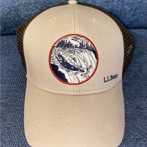 L.L. Bean Beige and Dark Brown Cap
